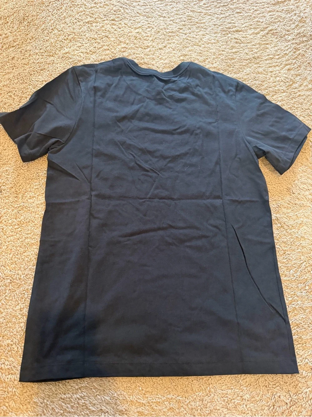 Jordan Black Short Sleeve Crew Tee with White Logo